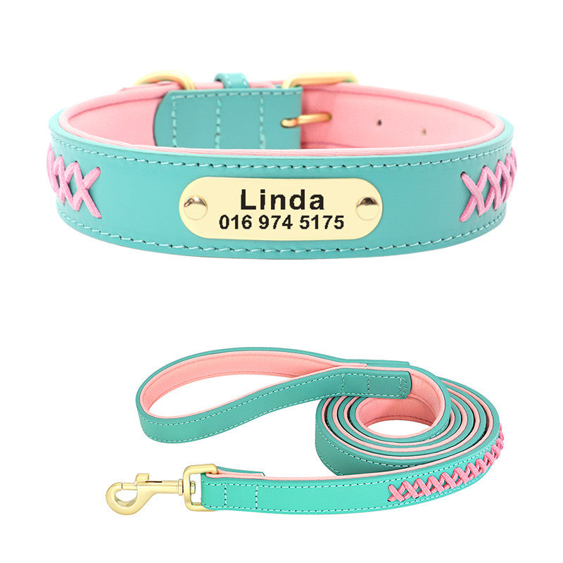 Collar Large And Medium Dog Lettering Anti-lost