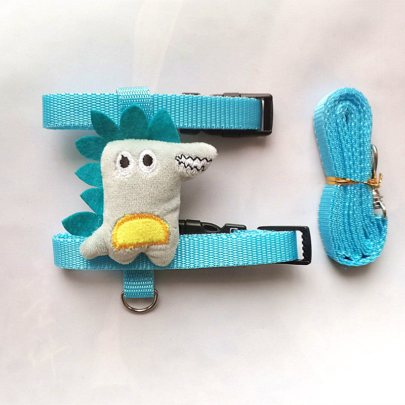 Small Pet Traction Rope And Harness - Keep Your Cat Dog Or Other Small Pet Safe And Secure