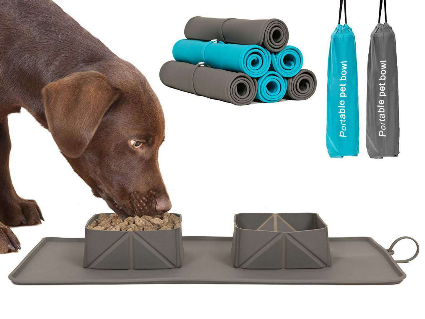 Silicone Folding Pet Bowl Non-slip