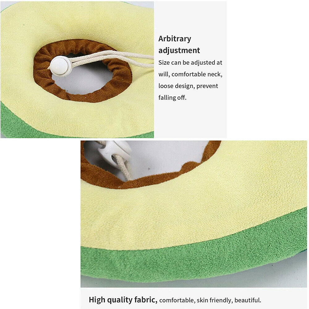 Adjustable Pet Neck Cone Recovery Pet Cat Recovery Collar Cat Soft Lemon Neck Cone Adjustable Pet E Collar After Surgery, Wound Healing Protective Cat Elizabethan Collar For Kitten & Puppy