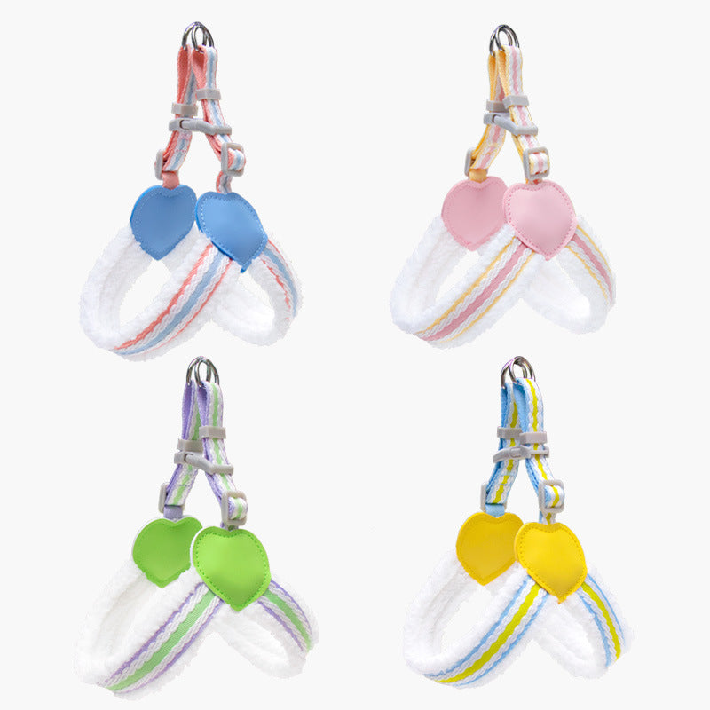 Dog Leash Summer Breathable Corgi Shiba Inu Bichon Chest Vest Walking Dog Leash Small And Medium-sized Dog Pet Supplies