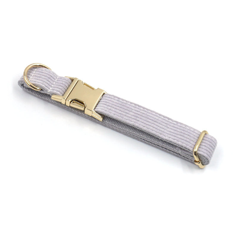 Corduroy Dog Collar Personality DIY Lettering