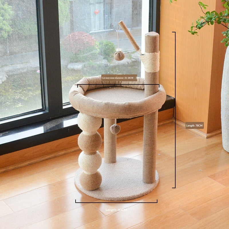 All-in-One Sisal Cat Tree That Doesnt Shed Fluff