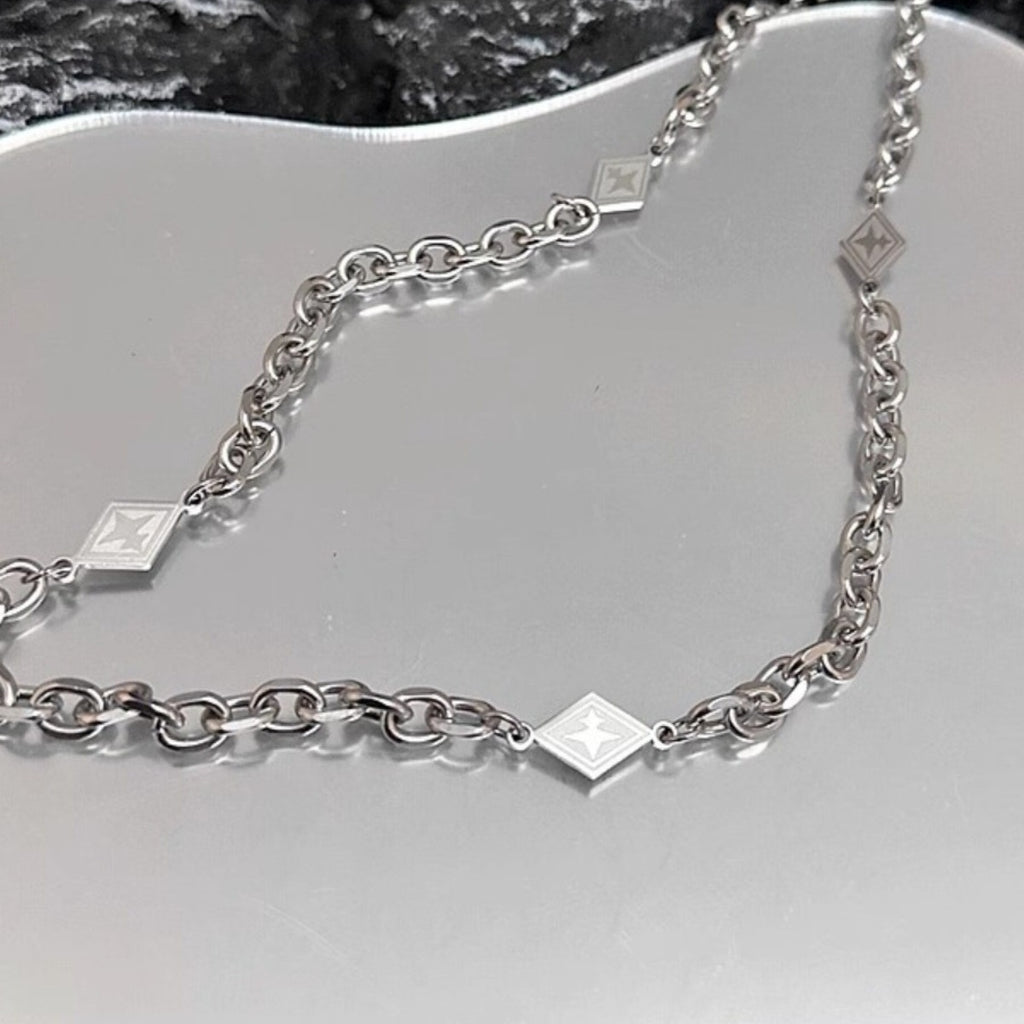 Men's Hip Hop Style Autumn And Winter High-grade Asterism Diamond Sweater Chain