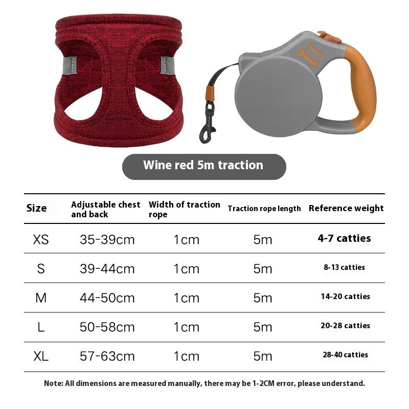 Dog Walking Dog Rope Leash Vest Style