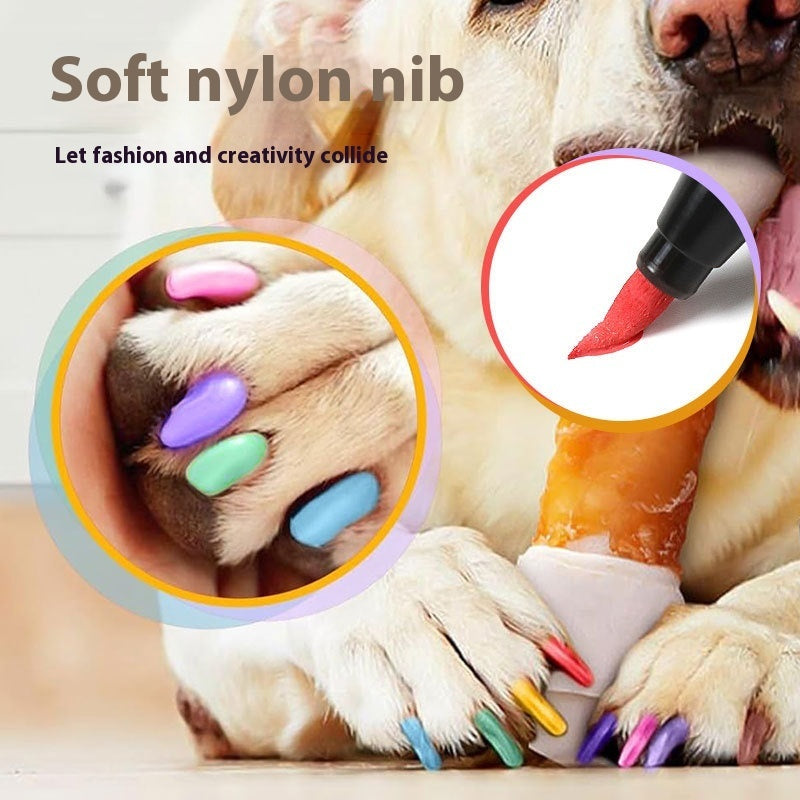 Beauty Paint Pen Graffiti Hook Line Three-in-one Soft Head Nail Brush