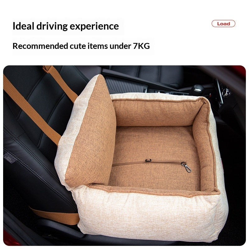 Dog Car Seat Cushion A Must-have For Small And Medium-sized Dogs To Ride Safely In The Front Seat