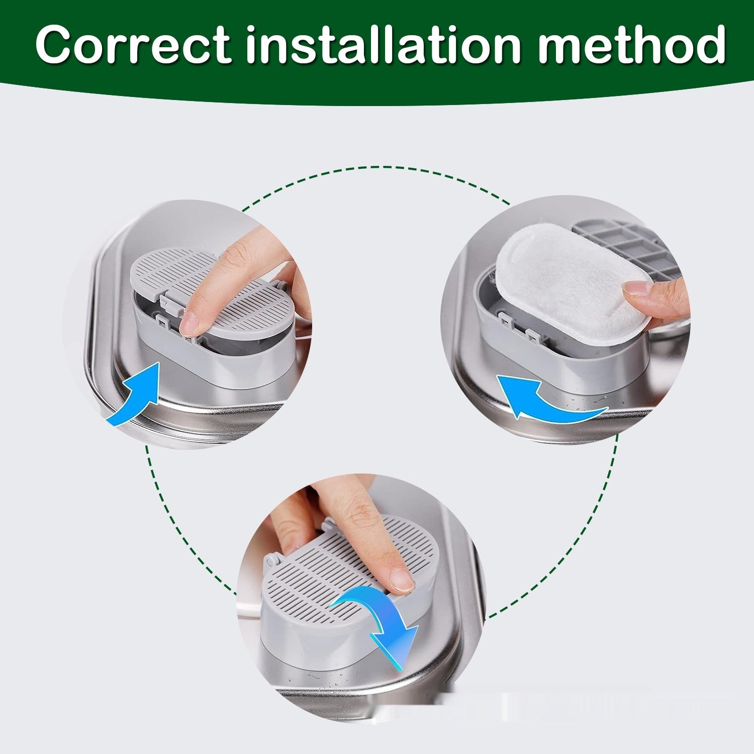 Non-woven Fabric Pet Water Dispenser Filter Element Stainless Steel