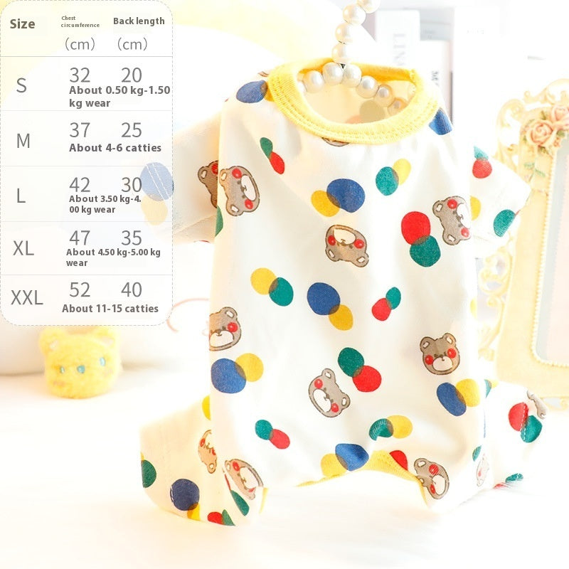 Autumn And Winter Clothing Home Wear Small Dog Teddy Pet Clothes