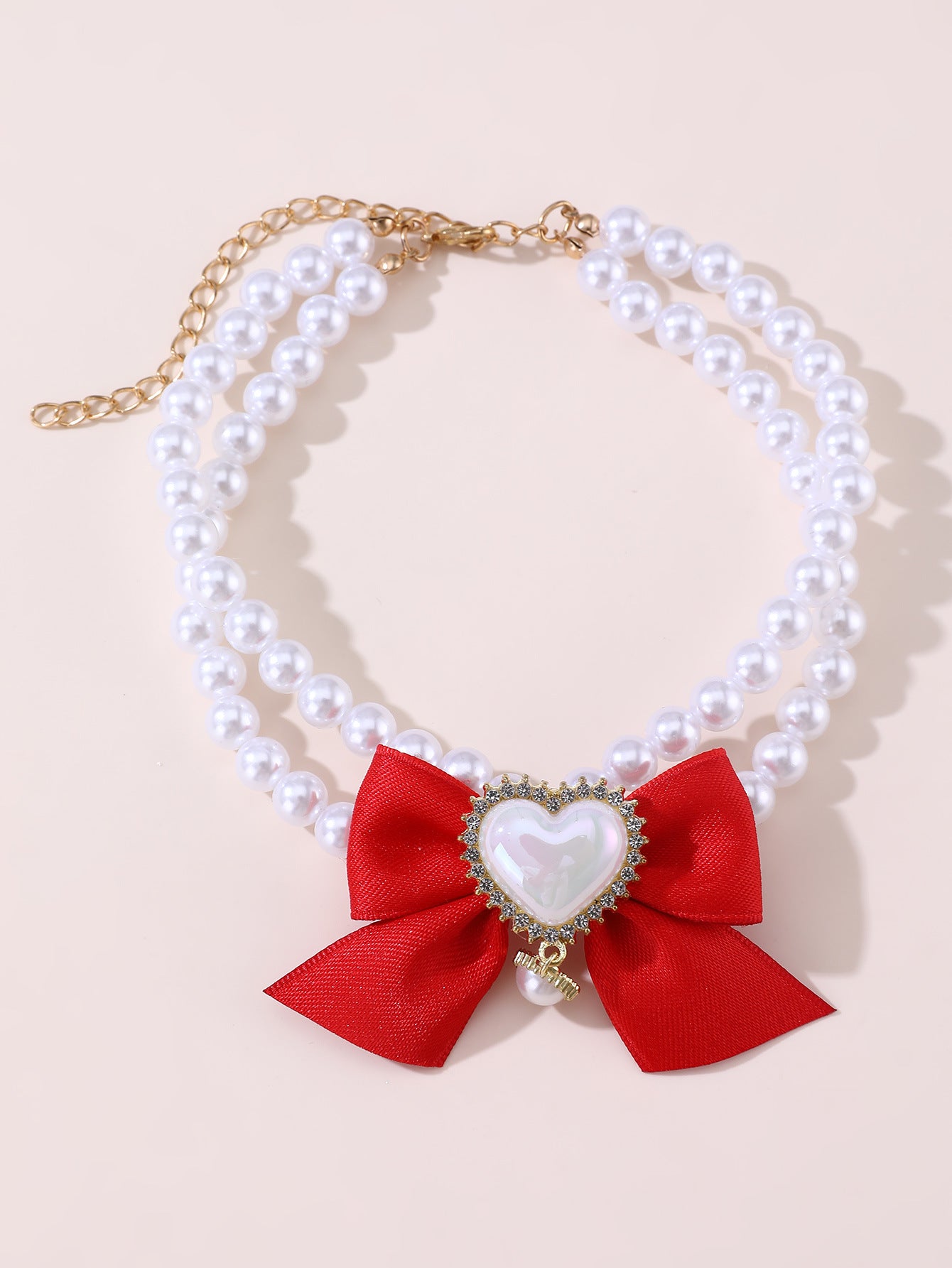 Cute Heart Shape Princess Style Pet Necklace