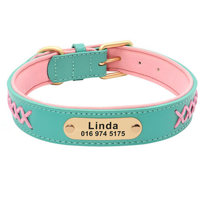 Collar Large And Medium Dog Lettering Anti-lost