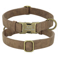 Collar Poly Urethane Leather Small And Medium-sized Dog