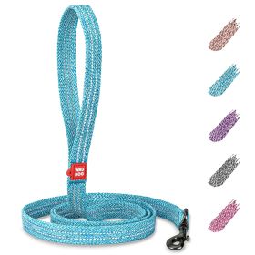 Recycled Cotton Dog Leash 1in x 6 Ft  Eco Friendly Collar for Small Medium & Large Dogs Reflective Dog Leash Strong Leashes for Large Breed Dogs