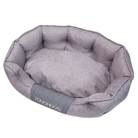 Touchdog 'Concept-Bark' Water-Resistant Premium Oval Dog Bed