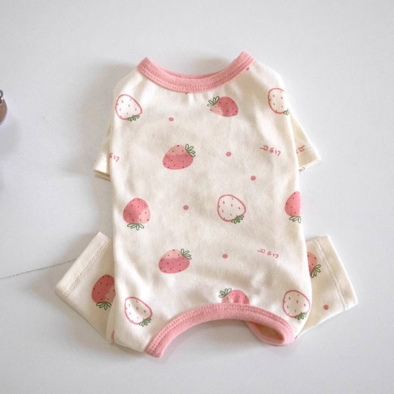 Belly Contracting Four-legged Pet Clothing Teddy Bichon Pajamas