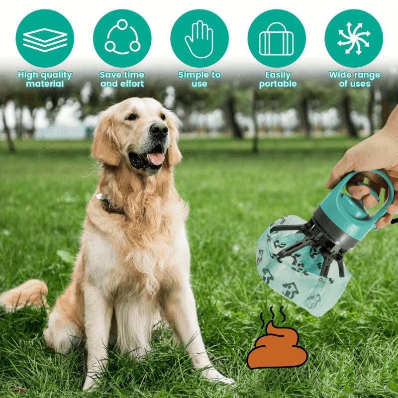 Dog Pooper Scooper Picking Poop Garbage Bag Shit Shovel