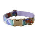 Purple Camouflage Bow Dog Hoop Metal Buckle