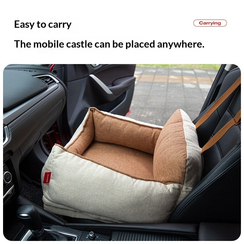 Dog Car Seat Cushion A Must-have For Small And Medium-sized Dogs To Ride Safely In The Front Seat