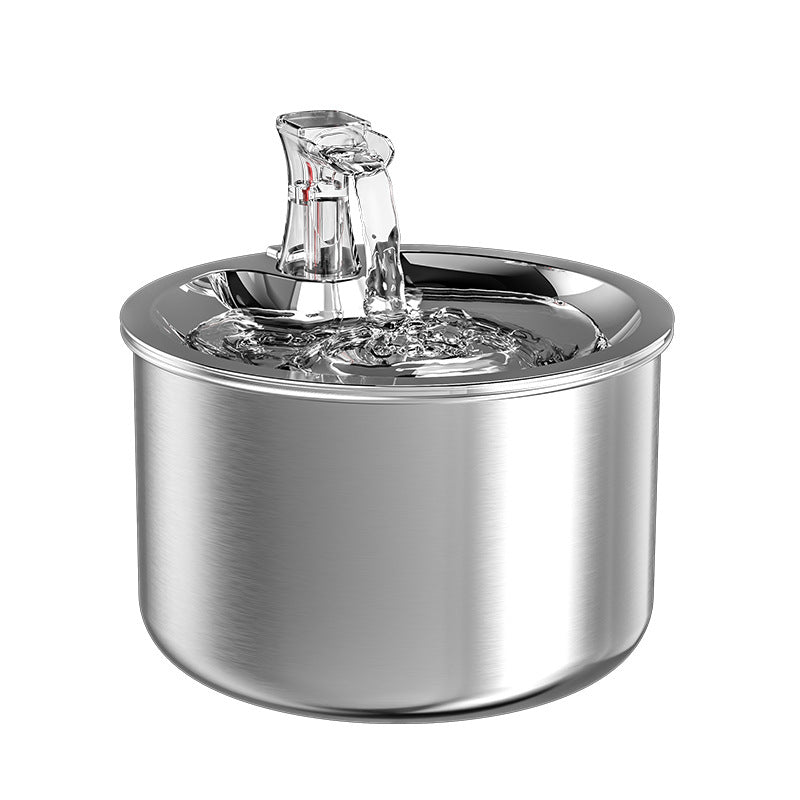 All Stainless Steel Cat Automatic Over-circulating Water Dispenser