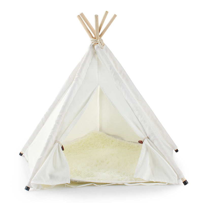 Detachable And Washable Pet Tent With Cotton Fabric