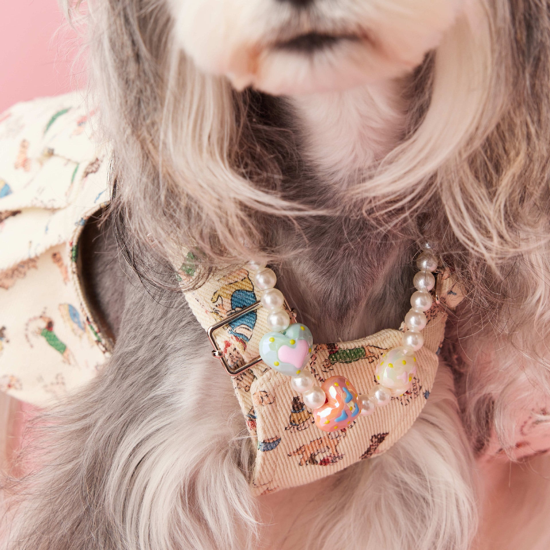 Photo Concave Shape Dog Accessories Pet Supplies Beaded Ornaments