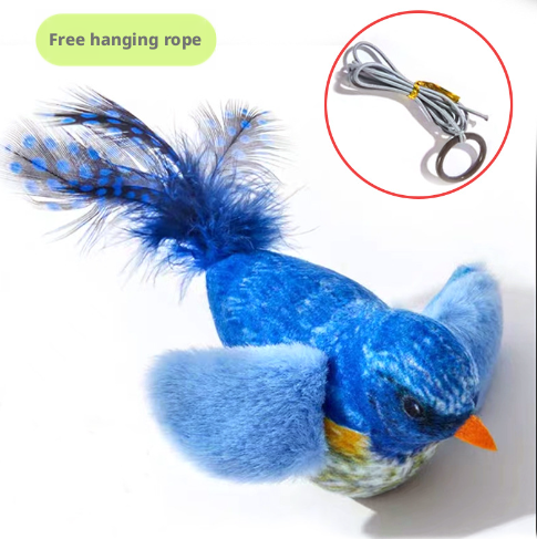 Cat-teasing bionic bird-green-1